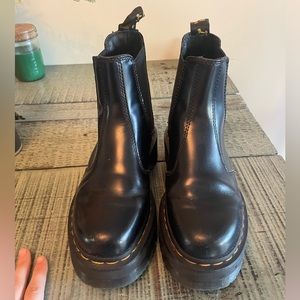 Black Platform Doc Martens. Size 8 women’s.